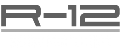 Logo displaying R-12 in bold gray font with an underline.