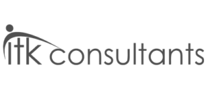 Logo of ITK Consultants featuring a stylized design and modern typography.