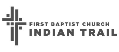 Logo of First Baptist Church Indian Trail featuring a cross symbol.